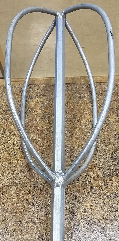 Kraft Tool Mixer,7/16 in Shaft,5 x 26 in,Oval DC717 Kraft Tool DC717