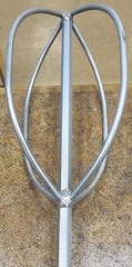 Kraft Tool Mixer,7/16 in Shaft,5 x 26 in,Oval DC717 Kraft Tool DC717