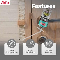 High-Density Expanding Foam Spray (12oz, 2-Pack) – Seal Gaps & Cracks Securely