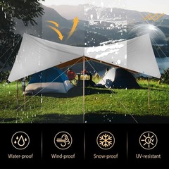 Tarp 12×20 ft Heavy Duty 10mil Silver/Brown 100% Waterproof High Durability M…