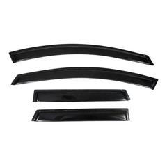 Window Visor Sun Rain Deflector 4pcs Smoke Tape On for Nissan Murano 2009-2014