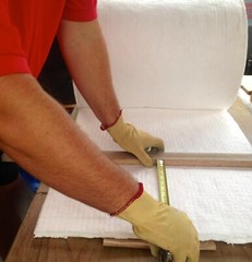 1″ Kaowool 12″ x 12″ Ceramic Fiber Blanket Insulation 8# Thermal Ceramics 2300F