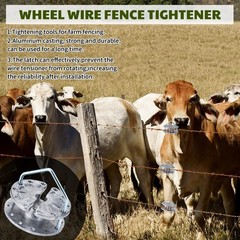 Saysurey 12 Pcs Electric Fence Tightener Wire Rapid Wire…