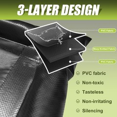 Garage Car Floor Mat, Containment Mat (Black) for Snow & Mud & Rain(7ft 9in x…