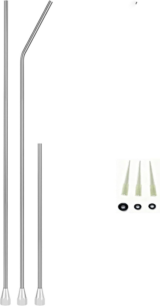 Professional Spray Foam Gun Extension Kit with Stainless Steel Nozzles