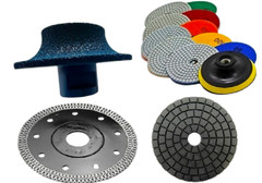 Marble Countertop Repair Kit B10 Bullnose Router Bit Cutting Blade Polishing Pad