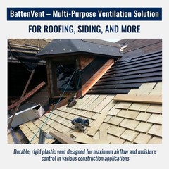 RafterVent Multi-Purpose 1-½” x 3/8″ x 36″ Roofing & Siding – 180 Pieces – 540FT