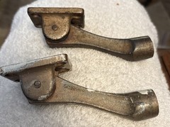 Lot (3) Vintage Glynn Johnson Brass Steel Door Holder Stop Industrial