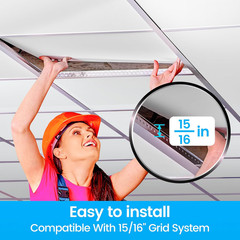 Drop Ceiling Tiles, 12 Pack Ceiling Tile 2Ft X 2Ft PVC Panel Cover 5Mm Waterproo