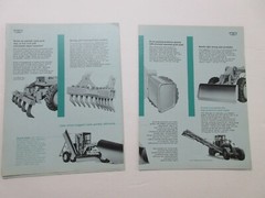 Rare Wabco Literature & Attachment Sales Sheets 1965/66/67/68