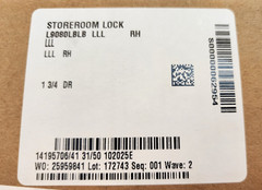Schlage L9080LBLB LLL RH Store Room Mortise Lockset Lock Body 1 3/4 DR NEW