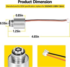 3325453 EBV-136-A G2 Flush Valve Solenoid for Sloan G2/ ECOS/ SOLIS Flushometers