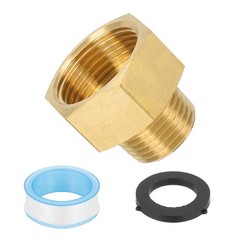 3/4″ g Female x 1/2″ NPT Male Brass Pipe Fitting with Tape for Air Oil- 1Pcs