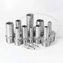 Stainless Steel Pipe Fittings BSP Male Thread 1/8″ – 4″ Barb Hose Tail Connector