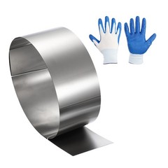 3.1in x 3.3ft Stainless Steel Flashing Roll, 0.5mm Metal Roof Panels