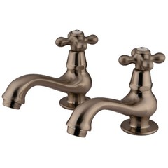 Kingston Brass KS110.AX Heritage 1.2 GPM Basin Tap Faucet – Nickel
