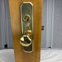 Marks-7520A/US3 Gold Octagon Door Knob Entry Function, Lockset
