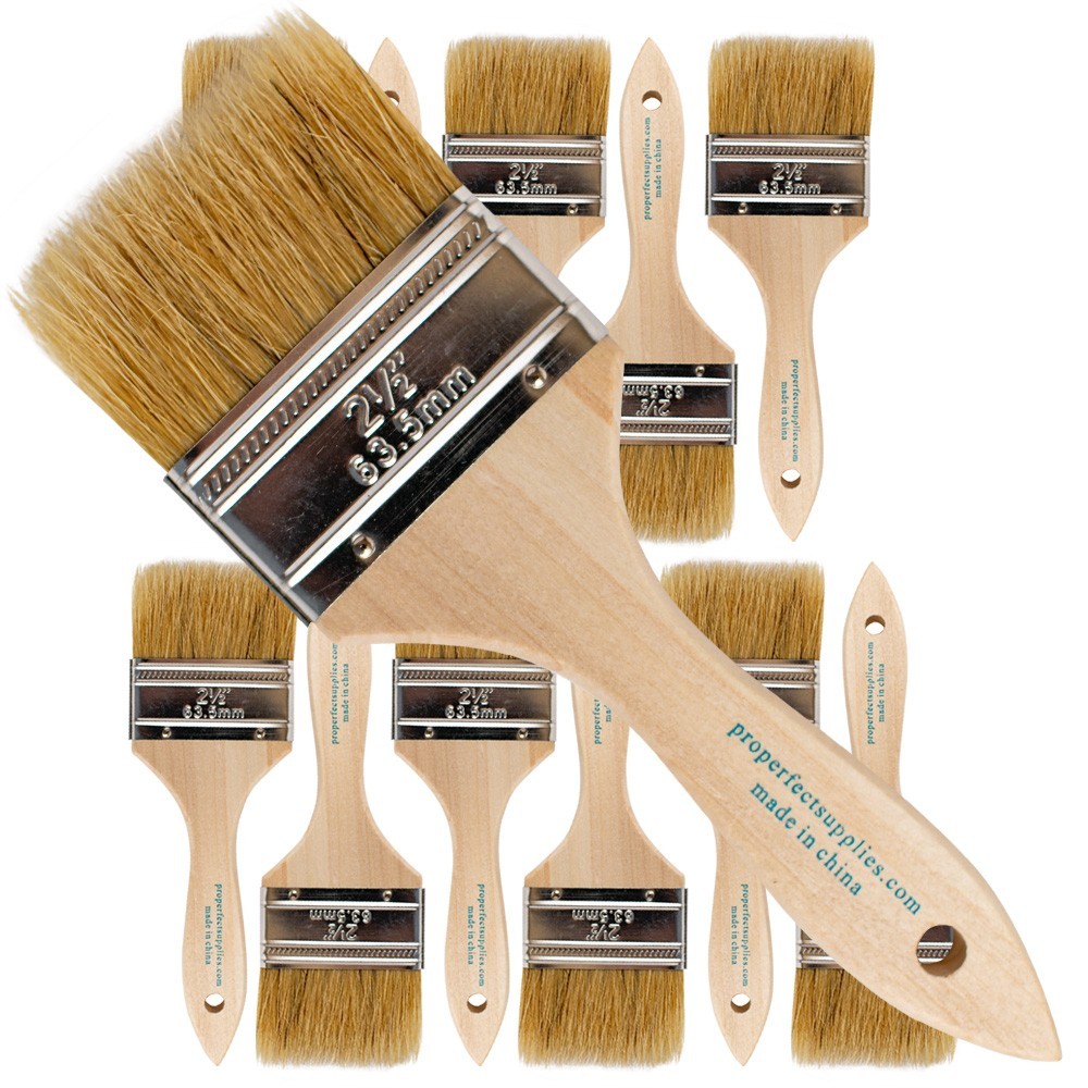 Pro Grade Chip Paint Brushes – 12-Pack – 2.5″ Chip Brushes