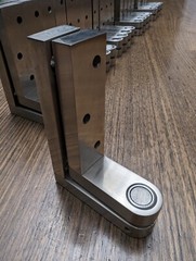 Set Of 4. Accurate Pivot Hinge Satin Nickel US15