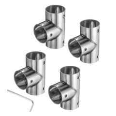 4Pack Tee Structural Pipe Connectors 1″ Fit Pipe Dia. 3 Way