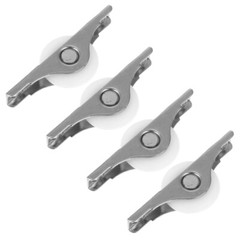 4PCS Double Convex Sliding Door Roller Wardrobe Door Pulley Cabinet Door Wheel