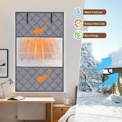 Visible Window Insulation Kit for Winter, 3 Layer 36” x 60” Oxford Cloth Ther…