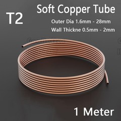 Soft Copper Tube Pipe Coil Ø 1.6mm to 28mm Air Conditioning/Water/Gas Microbore