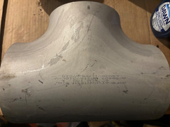 6″ Schedule 10 316/316L Stainless Steel STRAIGHT TEE Butt Weld Pipe Fitting
