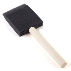 Tosnail 48 Pack 2 Inch Foam Paint Brush with Wooden Handles for Acrylics,