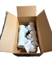 Nibco 3 in. PVC DWV Hub x Hub x FPT Cleanout Test Tee with Plug C4814 (5-Pack)