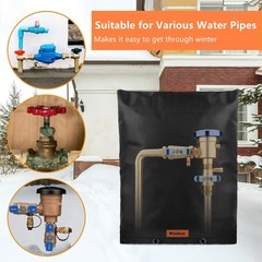 Wsobue Backflow Preventer Cover Insulated black sprinkler valve cover
