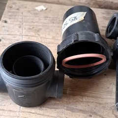 Plastic Straight Adapter Corrosion Resistant Unfinished Set of 2 for Water