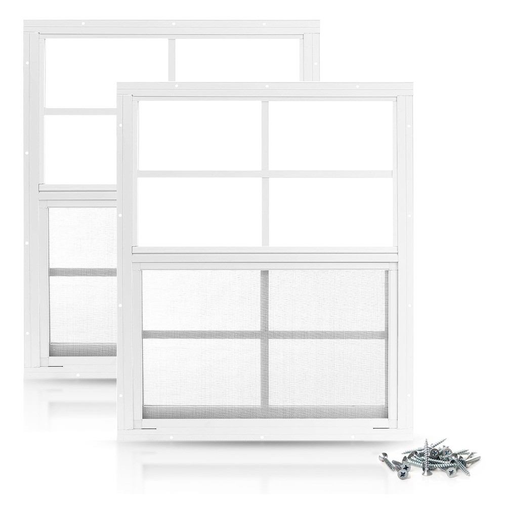 Pro Flex 2 Pack Window 12 X 18 – White Aluminum Flush Mount Tempered