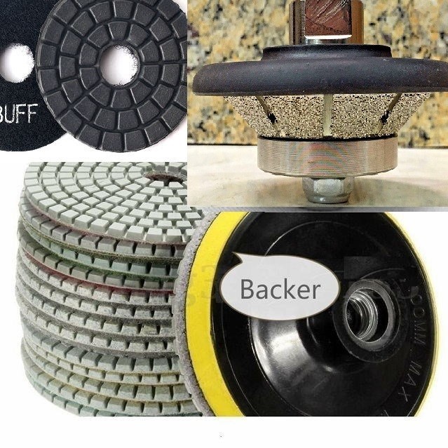 1″ Bevel Bullnose Router Bit stone granite concrete quartz marble buffer