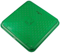 Manhole cover manhole cover DN720/600 A15 BabylonPlast™ green