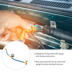 Air Conditioning Refrigerant Charging Hose with Gauge for Car 1/2 Thread US