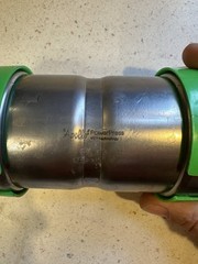 Apollo PowerPress Stainless Steel 2″ Straight Connector mega press