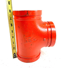 SPF Style ST-1 Straight Tee 4″ Grooved End IPS Pipe Size Fitting