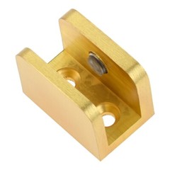 4Pcs Glass Clamps with Stainless Steel Screws Brushed Gold for 10mm-12mm Glass