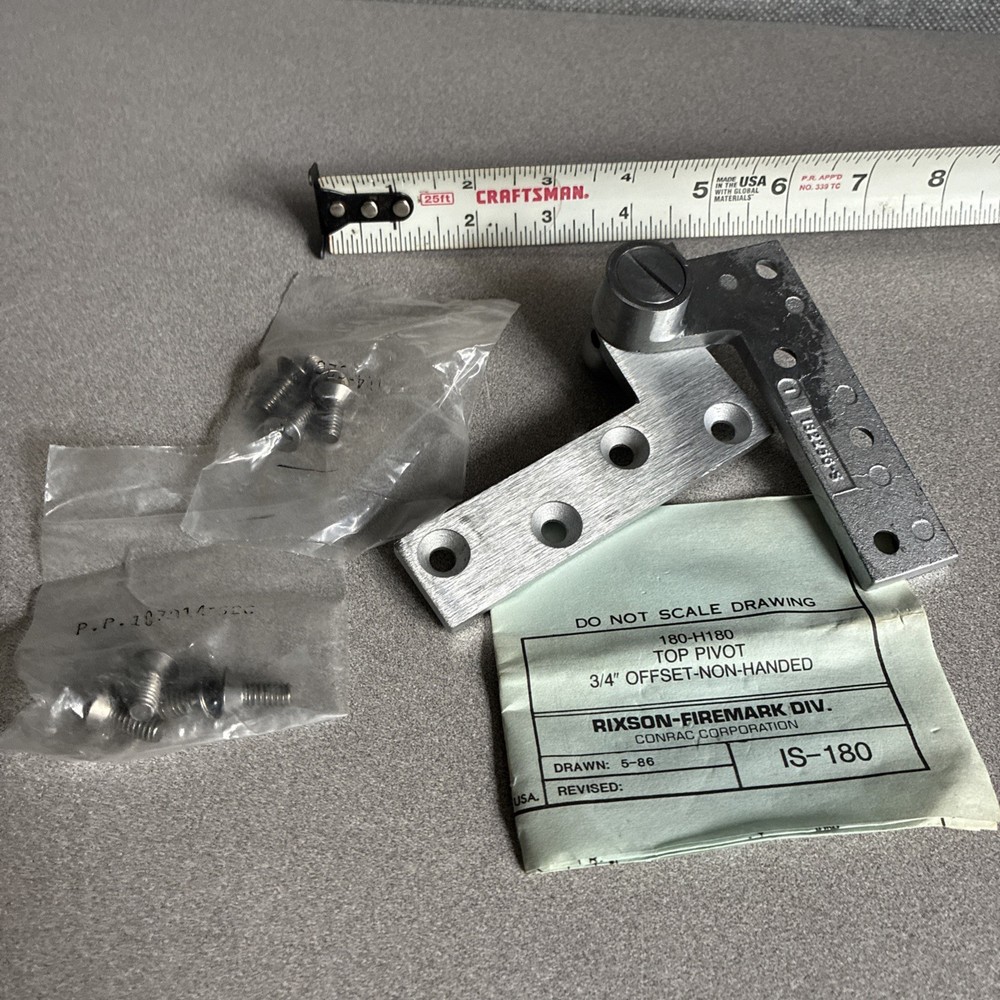 Rixson 180 Steel Offset Top Pivot Hinge