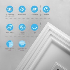 Art3d 12-Pack 24″x48″ PVC Drop Ceiling Tiles&3D Wall Panels Cover 96 sq.ft