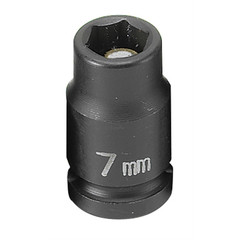 Grey Pneumatic 907MG Grey Pneumatic SOC 7MM 1/4D IMP MAG 6PT BLK