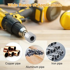 HVAC Pipe Cleaning Brush 15/22mm Copper Tube Cleaner for Drill Welding Plumbing