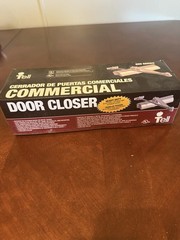 Tell Manufacturing DC100148 Grade 1 Silver Adjustable Door Closer, Size 1-4