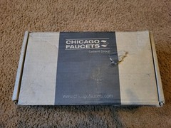 Chicago Faucets 116.606.AB.1 ETronic Touch-Free Faucet w/ Powers Mixing Valve