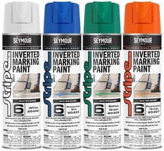 Seymour Stripe 6-Series Inverted Ground Marking Paint (17 oz) – Case of 12
