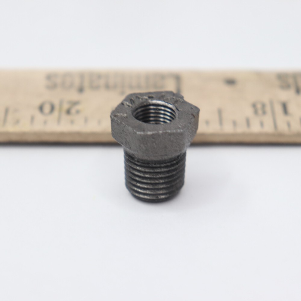 Proflo Bushing Pipe Fitting Malleable Iron Black 1/4″ x 1/8″ IBBBA
