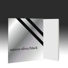 4PCS 12×8″ Laser Engraving Plastic Sheets Mirror Silver ABS Two-Color Sign Blank