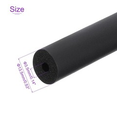 1/8″ ID x 3/16″ Thick 24″ Pipe Insulation Tube Foam Grip Pipes Tubing ,Black