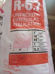 Lot 2 Rolls R6.7 Pink EcoTouch Insulation Owens Corning 5.3 ft² 48″x16″x2″ New